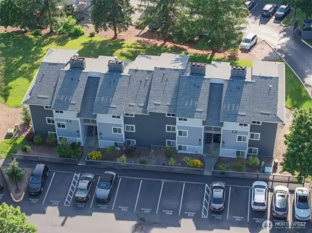 This great condo has 2 Deeded Parking Spots! 1 Carport space + 1 great open space right in front of your unit.
