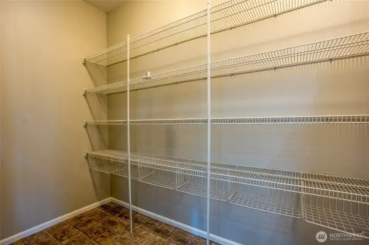 Extra large pantry!