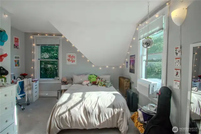 One of three upstairs bedrooms.