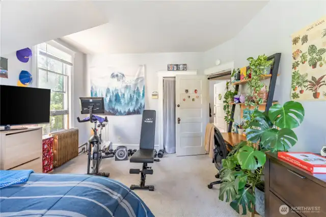 One of three upstairs bedrooms.