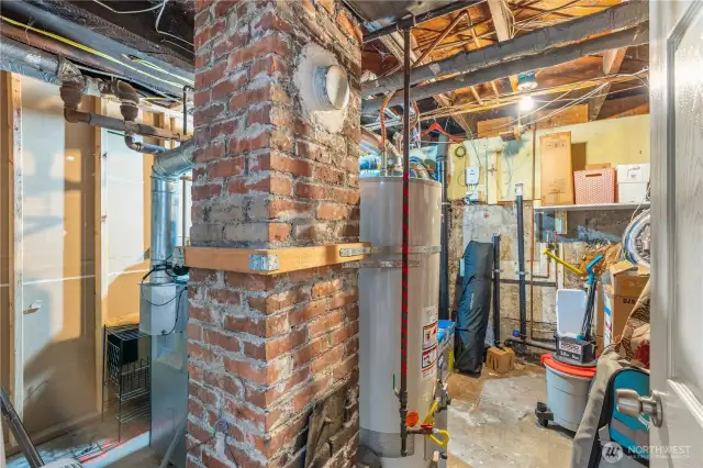 Utility and storage room in the basement.