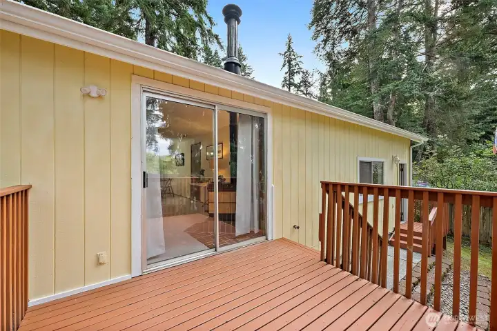 Sliding doors to the backdeck