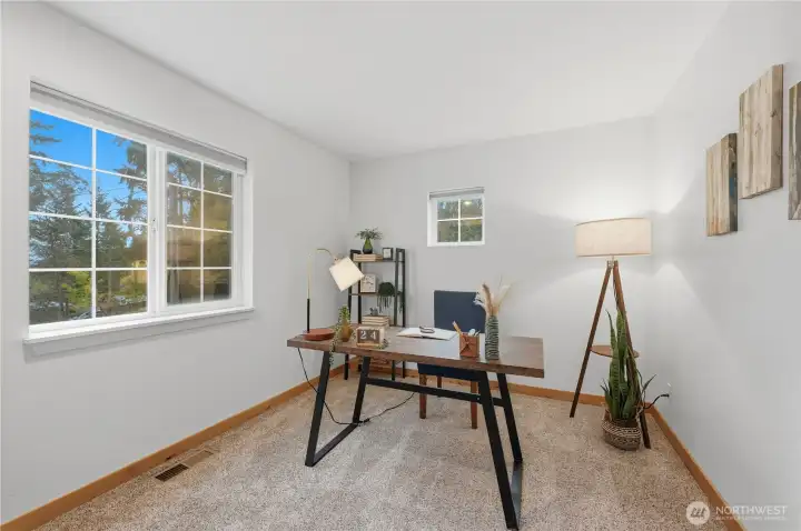 3rd bedroom may be used for office or hobbies.