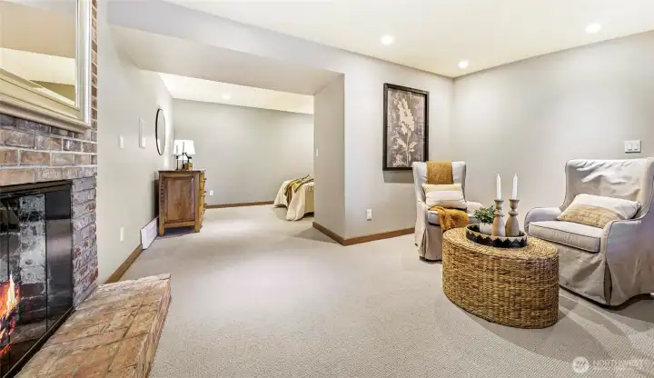 Lower Level rec room/bedroom