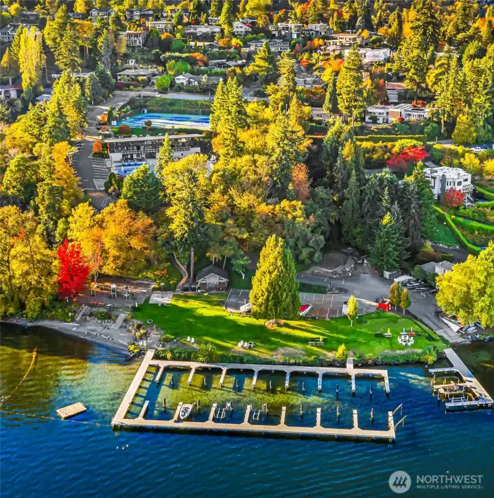 Private membership (not included) boasts swimming pool, tennis & beach with boat moorage options.