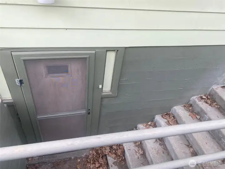 Basement entrance