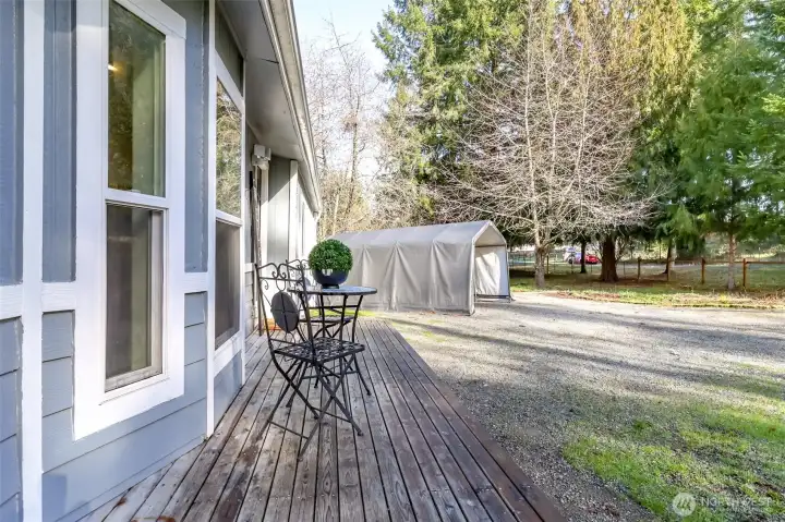 Front porch facing the North side of the property.