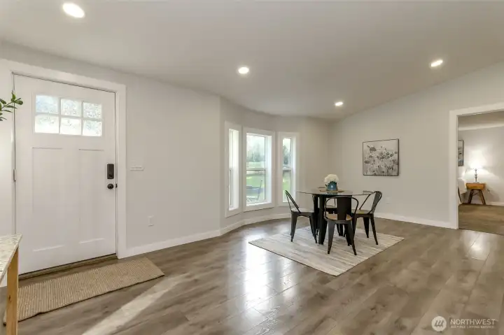 This angle is from the family room area.