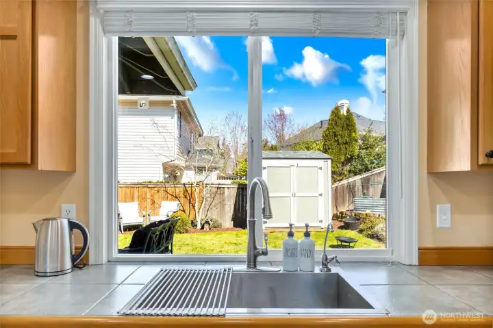 View to the backyard.