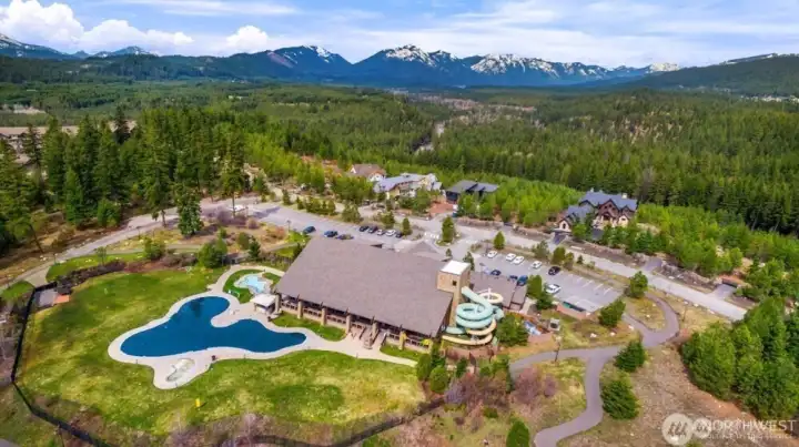 Suncadia Swim & Fitness Center is walking distance from home.
