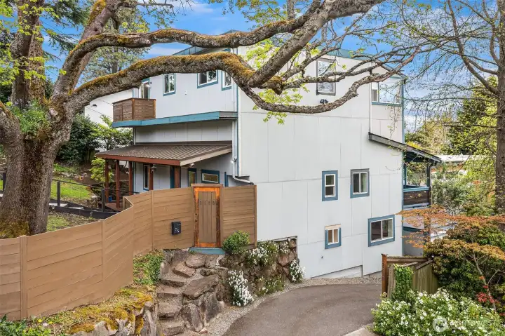 Exterior of Home (ADU on lower right side of frame)