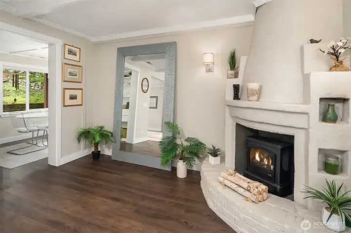 Entry and Fireplace