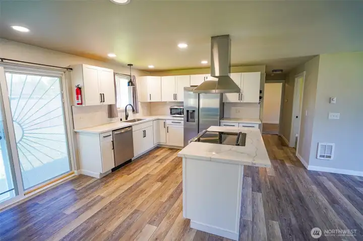 Slider from Kitchen to back yard