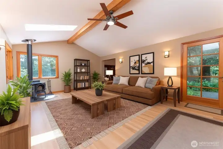 Living Room - virtually staged
