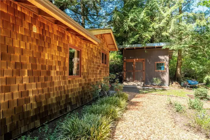 Stand-alone Storage Shed, Back