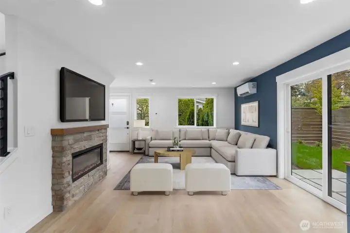 Open concept main floor virtually staged representative photo
