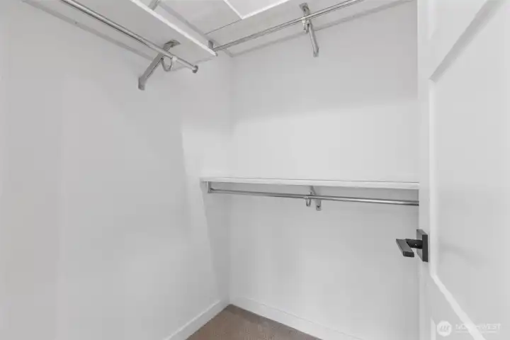 Walk-in closet representative photo