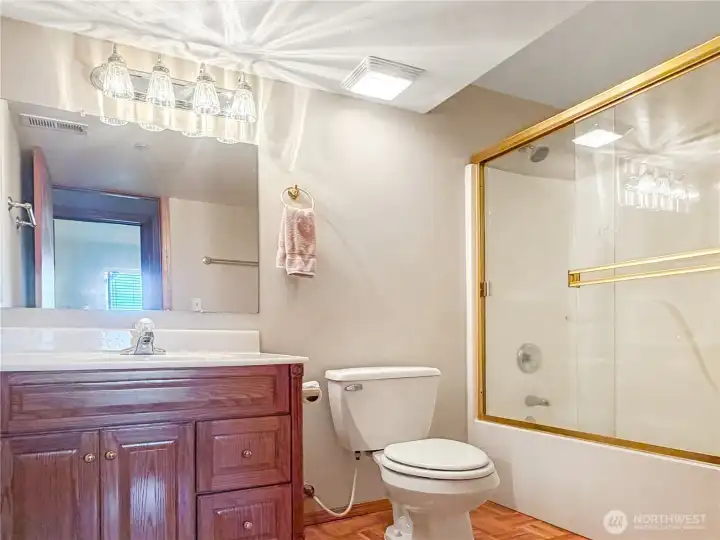 Lower level bath