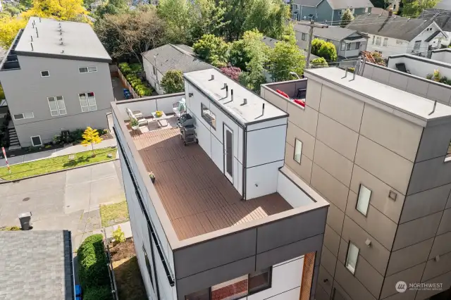 Your own private roof top deck