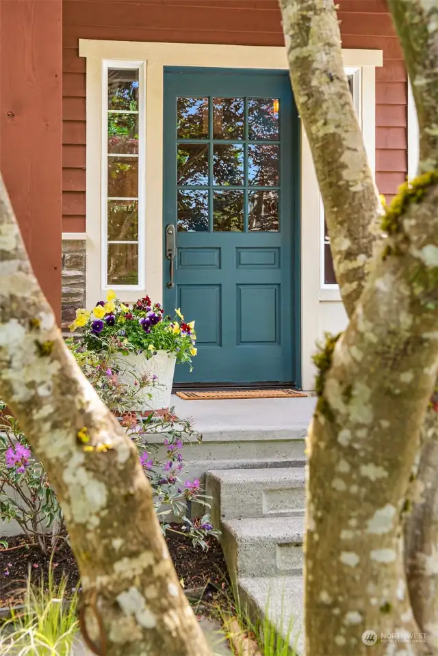 So much curb appeal and inviting spaces both outside and inside.