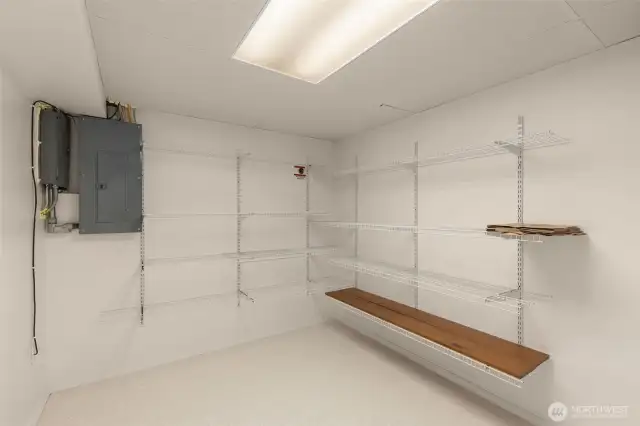 Large storage on lower floor