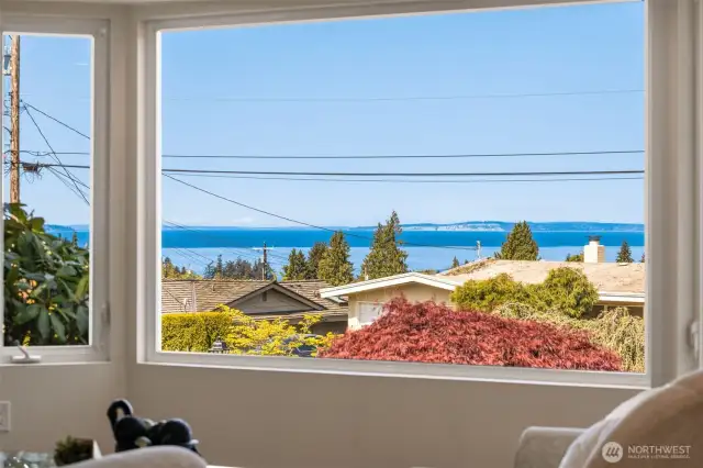 Big water views from living room