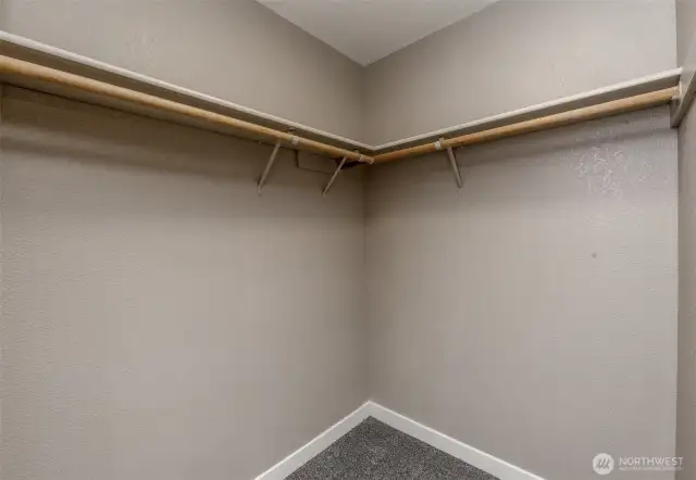 Master walk in closet