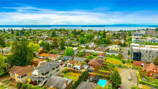 Sweeping sound, mountain and city views across the neighborhood and beyond to enjoy year around when your live here
