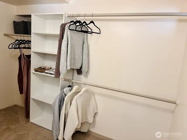 Primary Downstairs Main Bedroom Closet