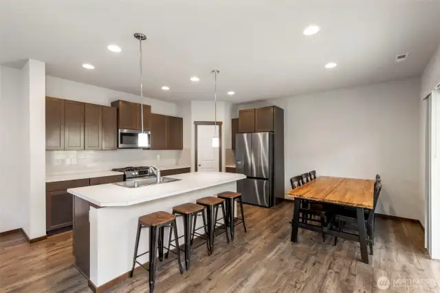 Beautiful kitchen and dining area