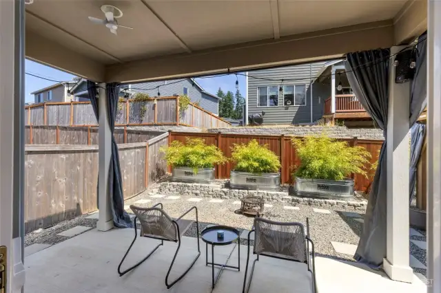 Gorgeous covered patio
