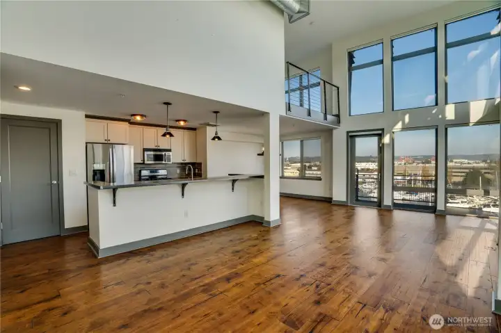 Two story Penthouse with 3 bedrooms. All windows have electronic blinds.