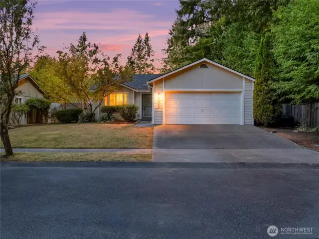 Dead end street, tucked away by trees! A great place to call home!