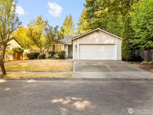 2 car garage, drive way and street parking!
