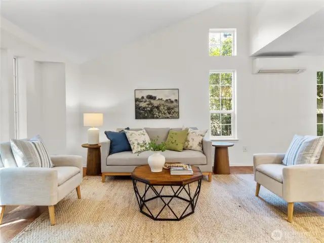 Front living space when you first enter into the home. A/C for the warm days!