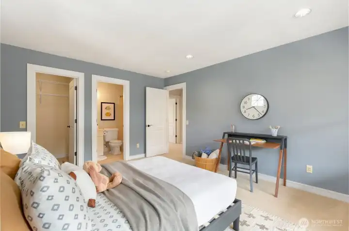 In addition, it also has a walk-in-closet and a full attached bath.