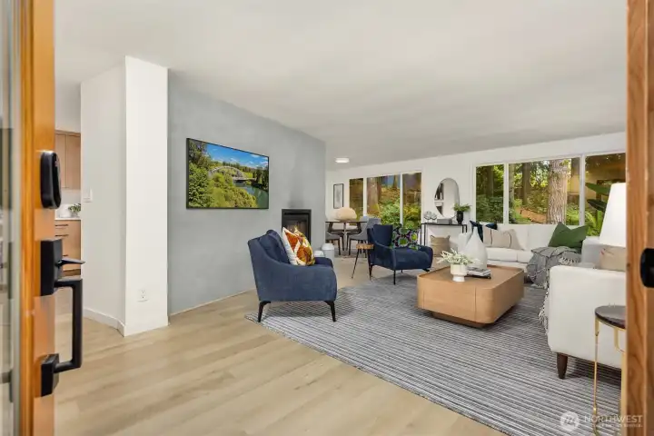 Enter into a completely updated home!