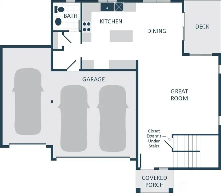 Image is a rendering. Photographs are for illustrative purposes only. Features, finishes, interior/exterior colors, landscaping and floorplan shown may vary from actual homes built