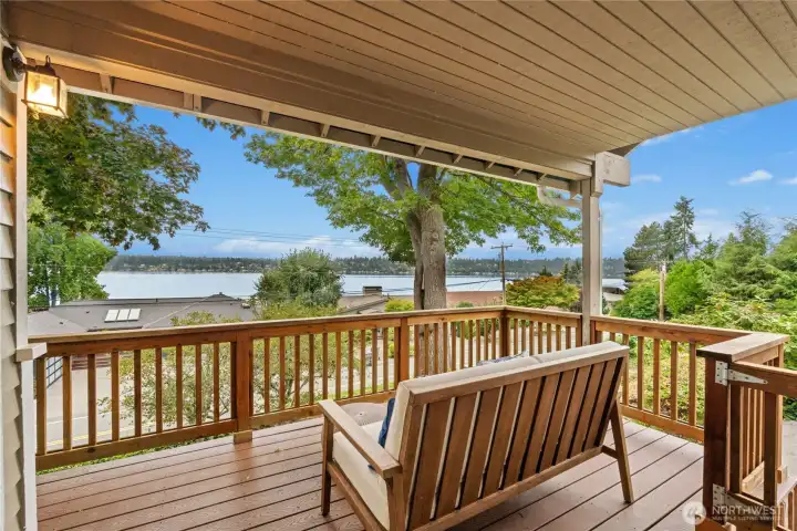Main Level Deck with wonderful views!