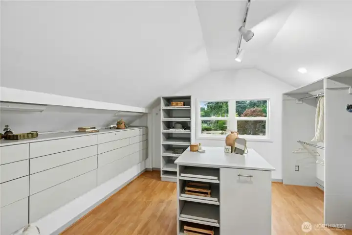 Massive walk-in closet in primary