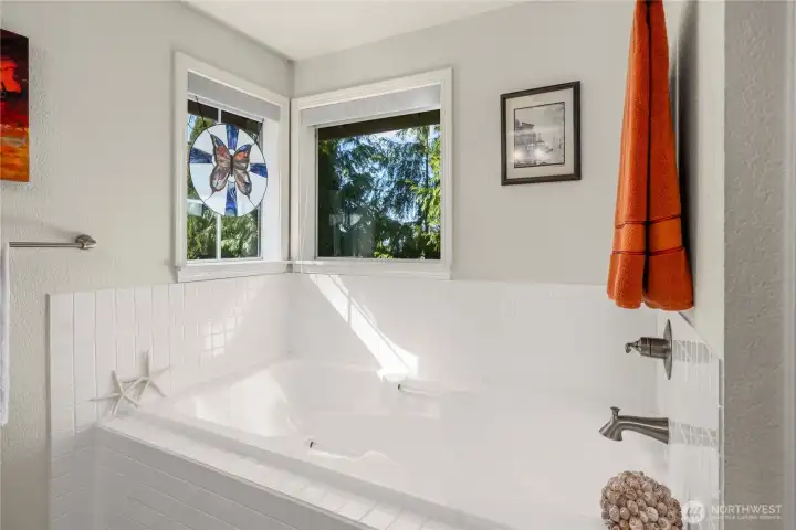 Spa like soaking tub