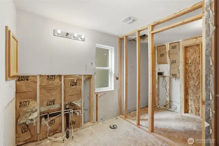 Unfinished Master Bathroom