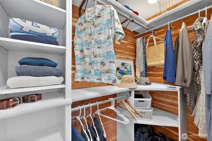 Cedar Lined Primary Closet!