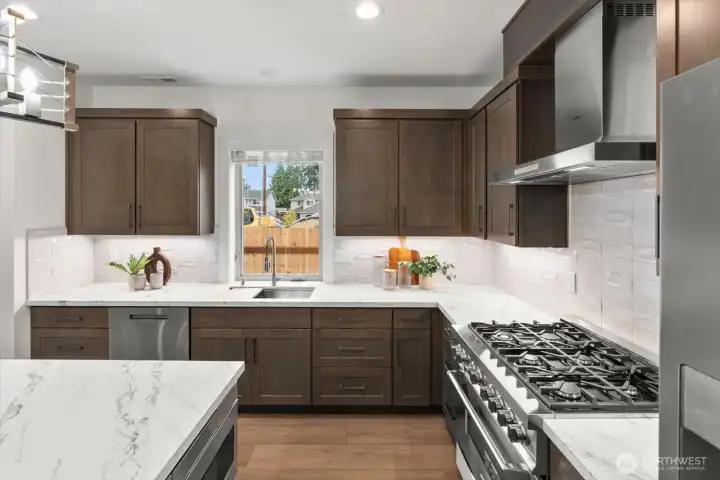 Custom cabinetry with abundant storage solutions.