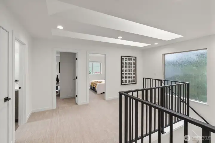 Loft area on the upper floor perfect for a