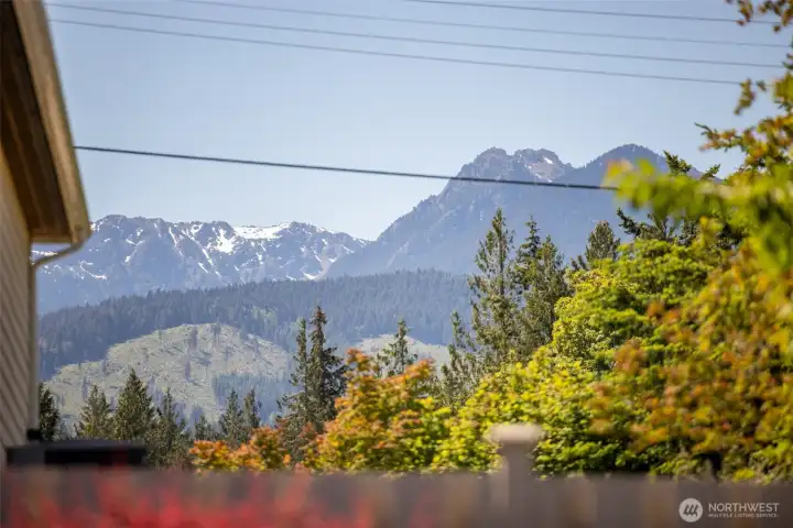 Back yard mountain view