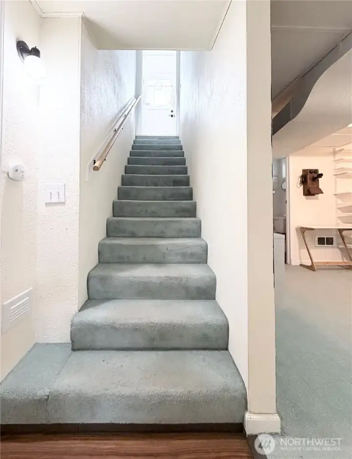Staircase between two levels