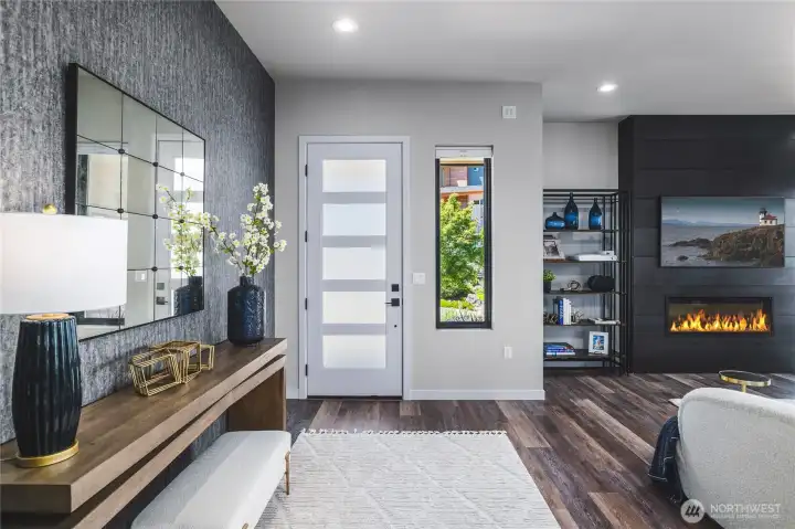Front door entry area.