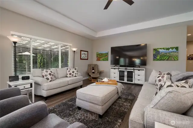 Spacious living room will seat all of your company!
