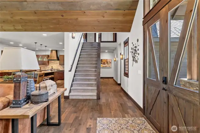 Beautiful craftmanship as you enter the home.
